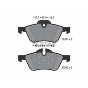 Textar Front Brake Pad Set 2328101