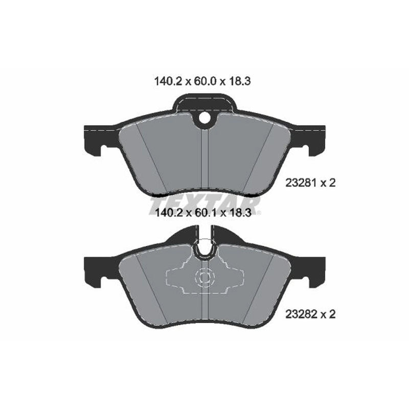 Textar Front Brake Pad Set 2328101