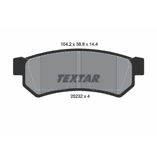 Textar Rear Brake Pad Set 2523201