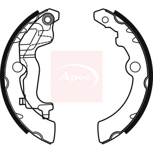 Apec Brake Shoe Set Axle Kit SHU809