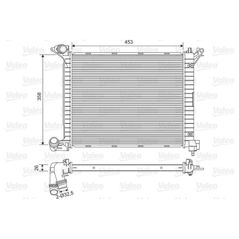 Valeo Engine Radiator 734329