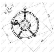 NRF Engine Cooling Fan 47508