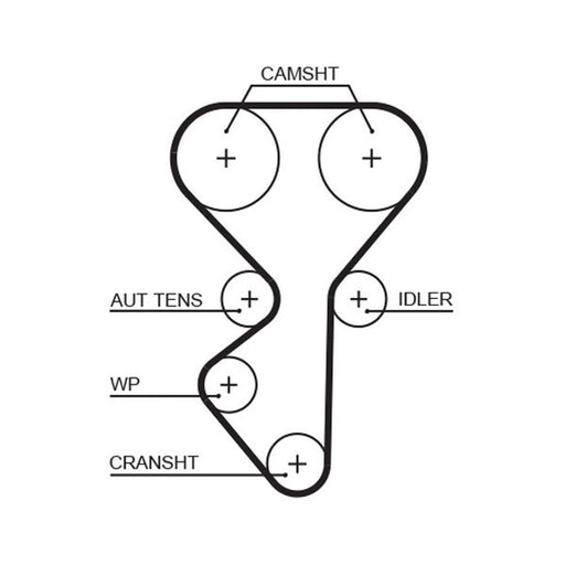 Gates Timing Belt & Water Pump Kit KP15631XS-1