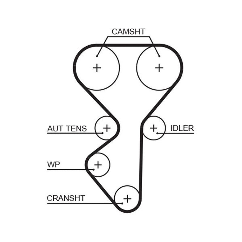 Gates Timing Belt & Water Pump Kit KP15631XS-1