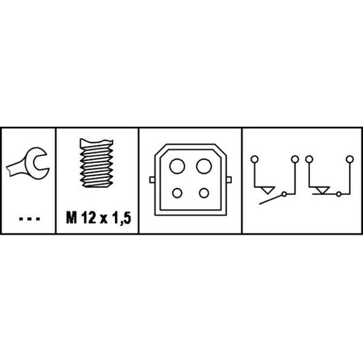 Hella Brake Light Switch 6DD 008 622-351