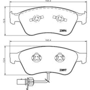 Mintex Front Brake Pad Set MDB2645