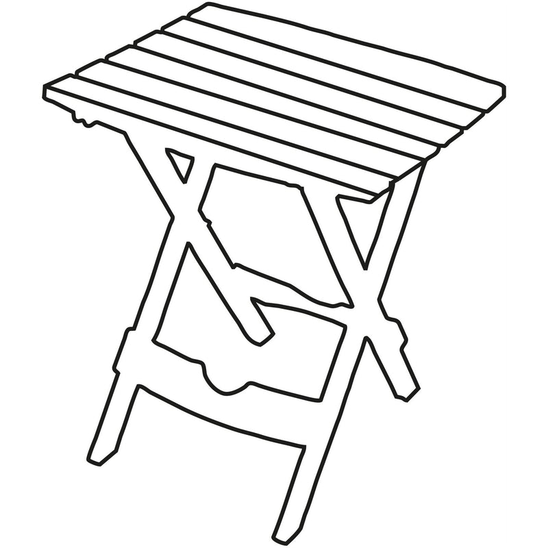 Fleetwood slatted side table F0020G - Quest - Van Life Living