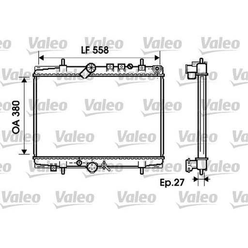 Valeo Engine Radiator 734282