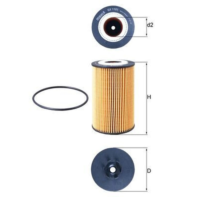 Mahle Engine Oil Filter OX 1161D
