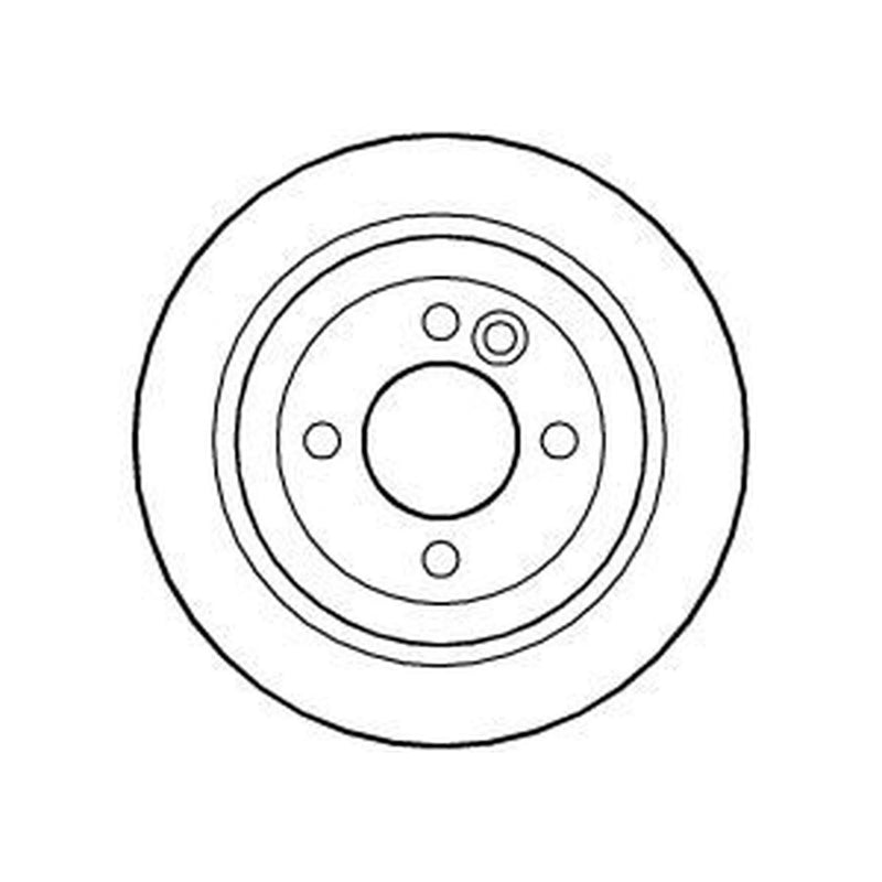 Abtex 2 x Solid Rear Brake Discs BD976S-x2