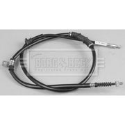 Borg & Beck Handbrake Cable Left Rear BKB2175