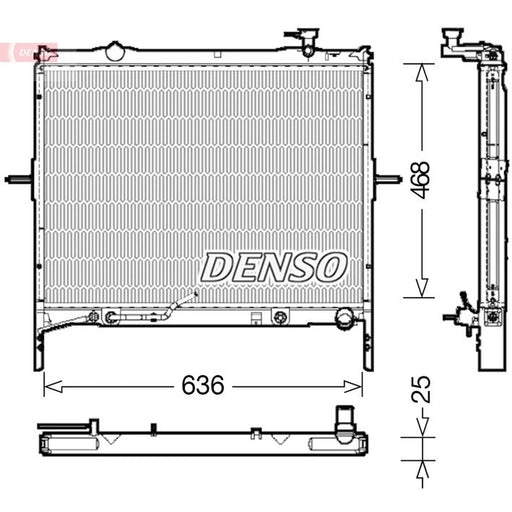 Denso Engine Radiator DRM43002