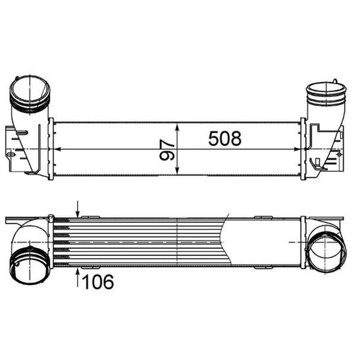 Mahle Intercooler (Charge Air Cooler) CI 489 000S