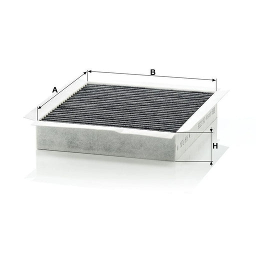 MANN-FILTER Cabin Air Filter (Pollen Filter) below th CUK 2338