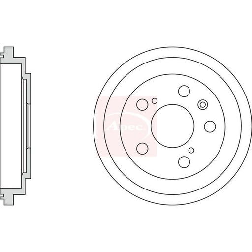Apec Brake Drum Assembly Rear DRM9963