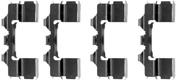 Textar Brake Pad Accessory Fitting Kit Front 82056600