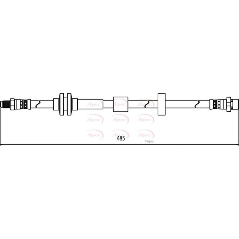 Apec Brake Hydraulic Hose Line Front HOS3902