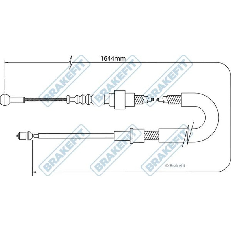 Apec Handbrake Cable Right Rear BBC3398