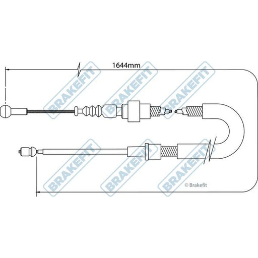Apec Handbrake Cable Right Rear BBC3398