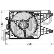 Denso Engine Cooling Fan DER09049
