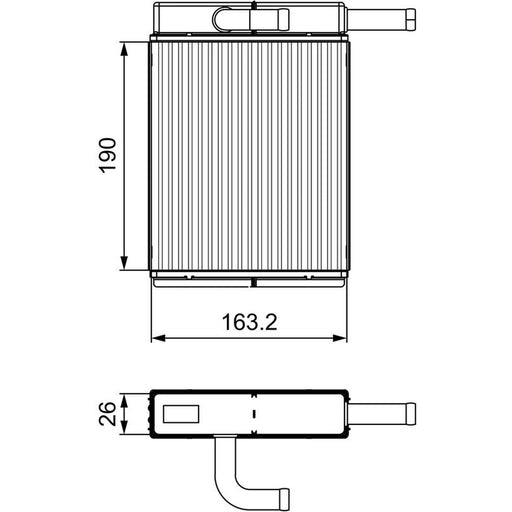 Valeo Heater Matrix Core Heat Exchanger 811558