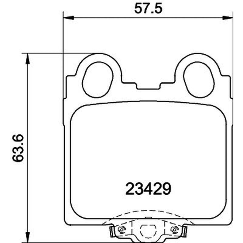 DON Rear Brake Pad Set PCP2189