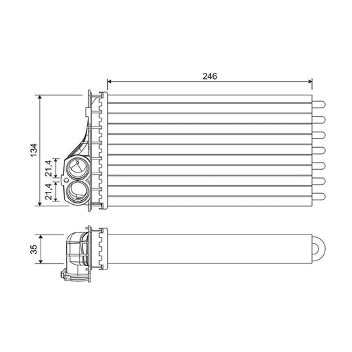 Valeo Heater Matrix Core Heat Exchanger 811567