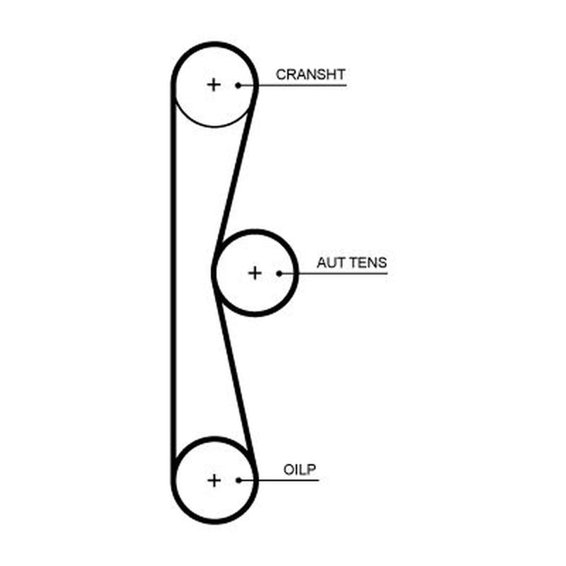 Gates Timing Belt Kit with Rollers K03T359HOB-1