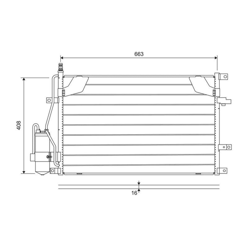 Valeo Air Conditioning Condenser 822746