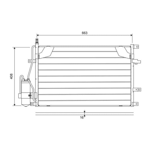 Valeo Air Conditioning Condenser 822746