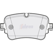 Fahren Rear Brake Pad Set FBP3775
