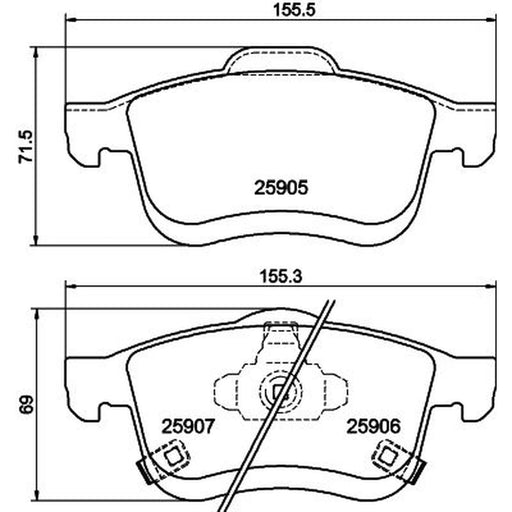 DON Front Brake Pad Set PCP2004