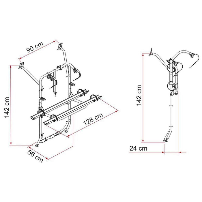 Fiamma Carry Bike for VW T6 Aluminium (02096 20 ) Bike Carrier for VW T6 - Fiamma - Van Life Living