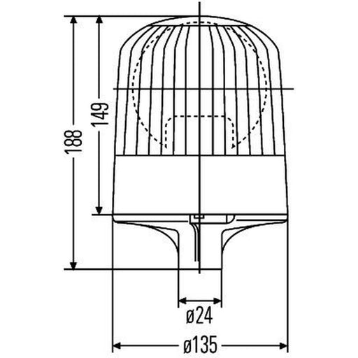 Hella Rotating Beacon Wide High 2RL 007 551-001