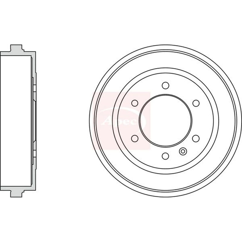 Apec Brake Drum Assembly Rear DRM9991