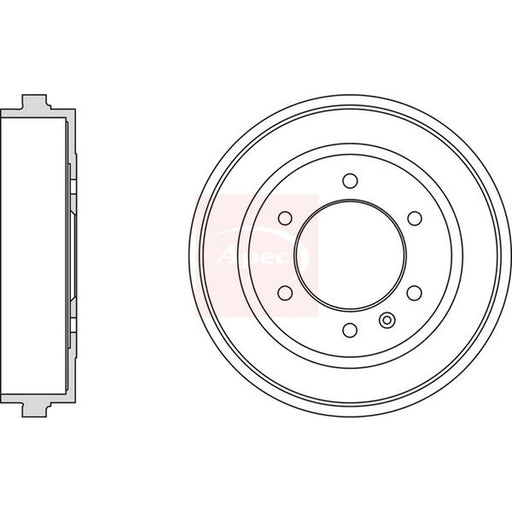 Apec Brake Drum Assembly Rear DRM9991