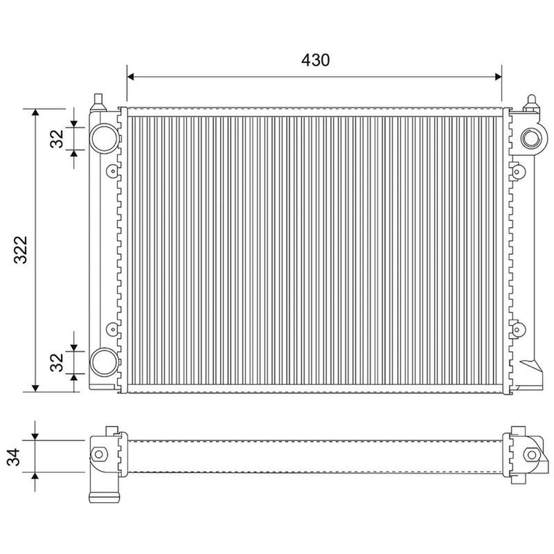 Valeo Engine Radiator 716990
