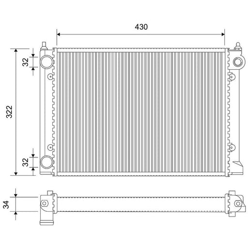 Valeo Engine Radiator 716990