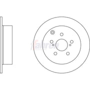Fahren 2 x Solid Rear Brake Discs FBD6178-x2