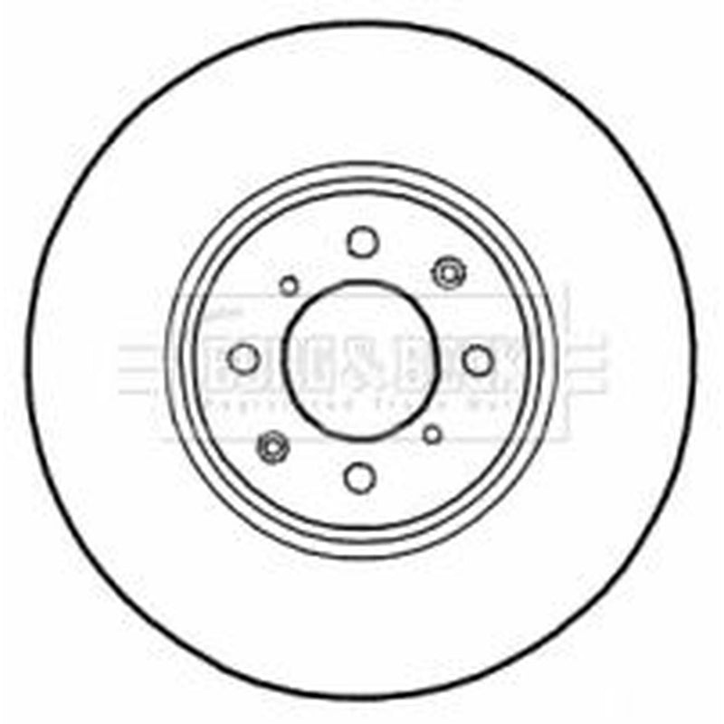 Borg & Beck 2 x Vented Front Brake Discs BBD4564-x2