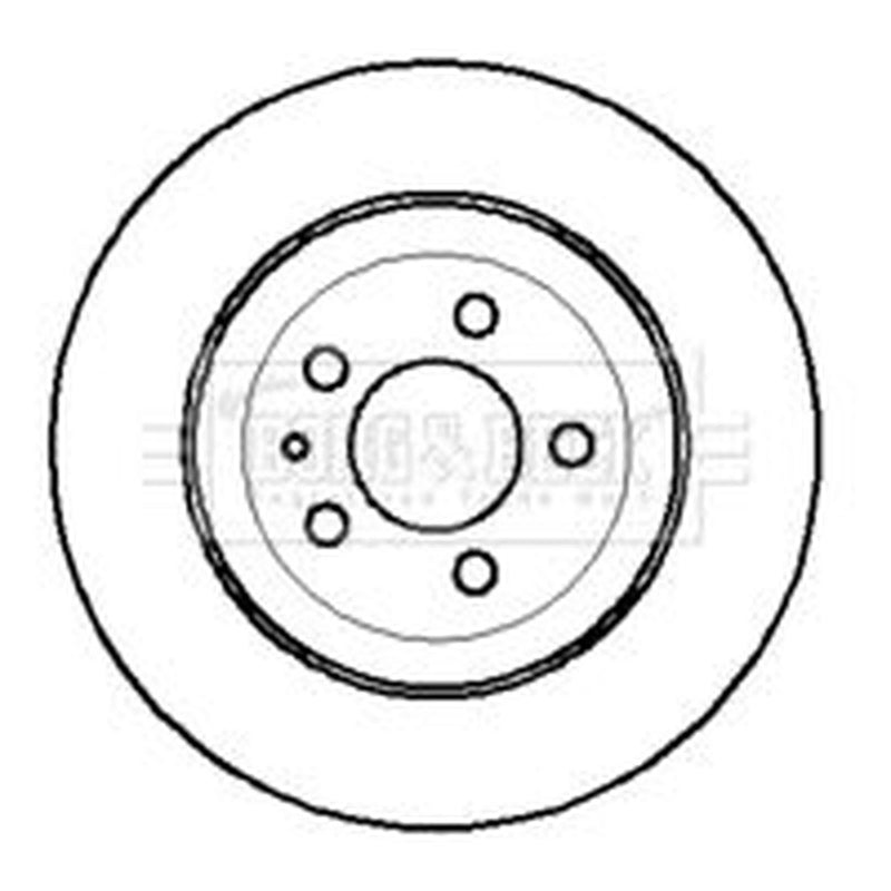 Borg & Beck 2 x Vented Front Brake Discs BBD4092-x2