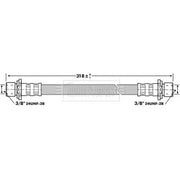 Borg & Beck Brake Hydraulic Hose Line Rear Right BBH6864