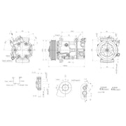 Hella Air Conditioning Compressor 8FK 366 200-381
