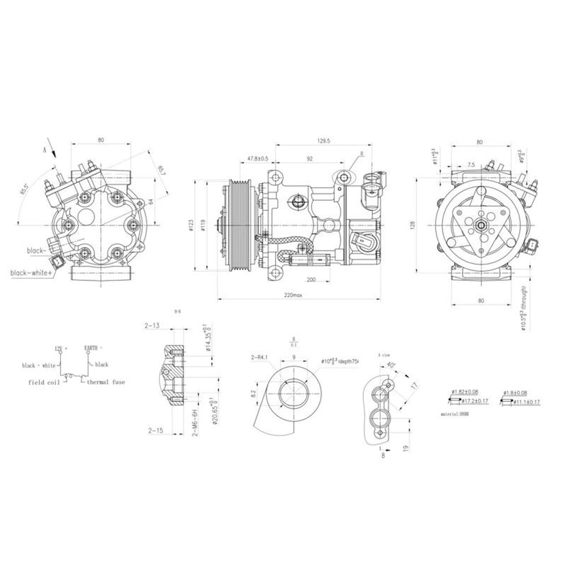 Hella Air Conditioning Compressor 8FK 366 200-381
