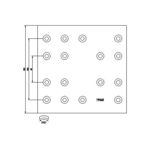 DON Don Cv Brake Lining Set PB242S7141