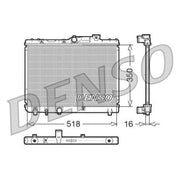 Denso Engine Radiator fits Toyota Celica 1993-1999 1.8