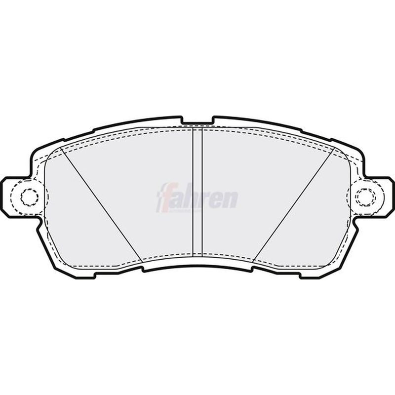 Fahren Front Brake Pad Set fits Ford Ka+ III 2016-2020 1.2 1.5