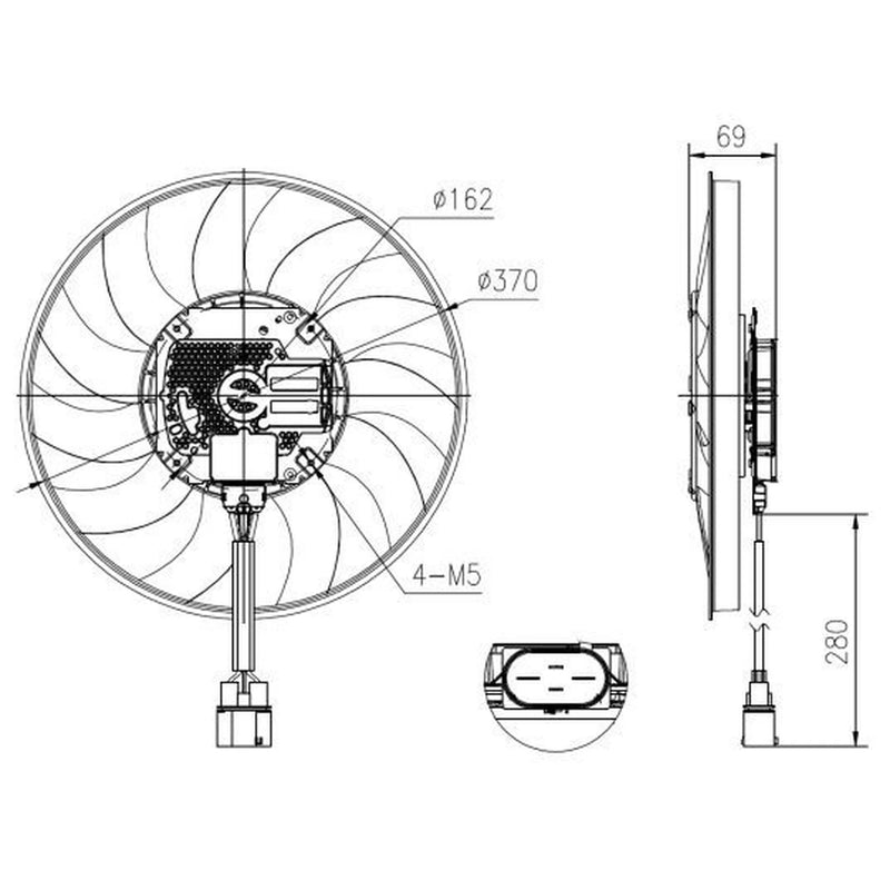 NRF Engine Cooling Fan 47930