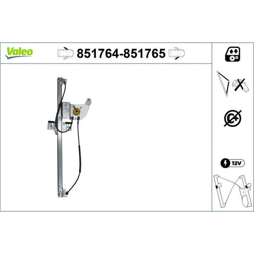 Valeo Electric Window Regulator Lifter Right F 851765