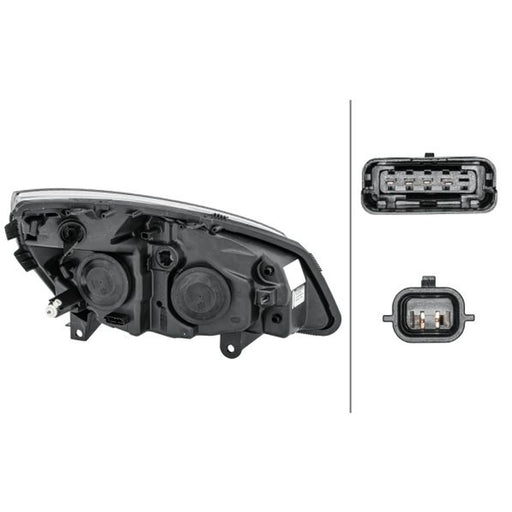 Hella Headlight Headlamp H7/H1 Left 1EG 008 862-171